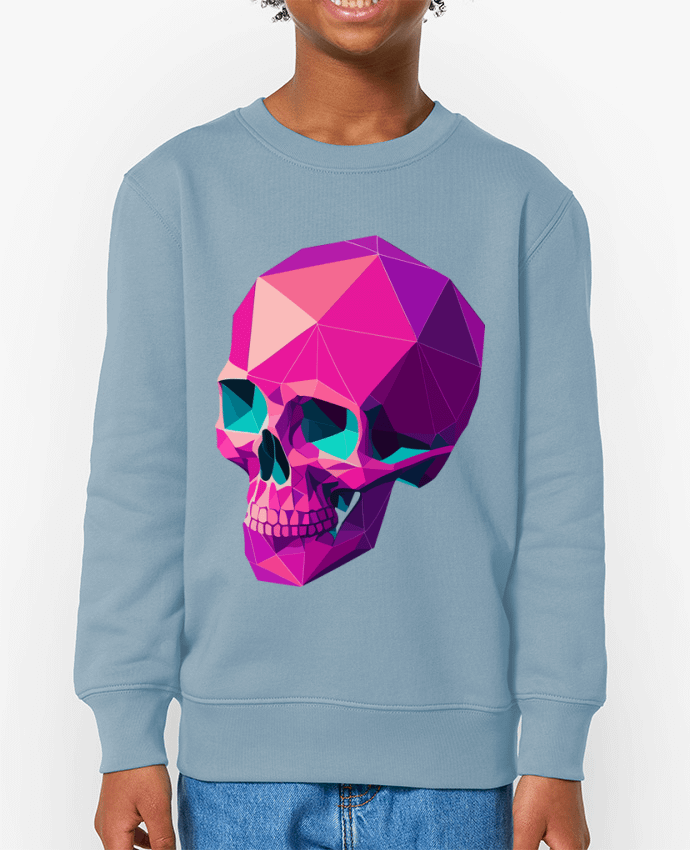 Sweat-shirt enfant Crâne Géométrique Par  KronoArt