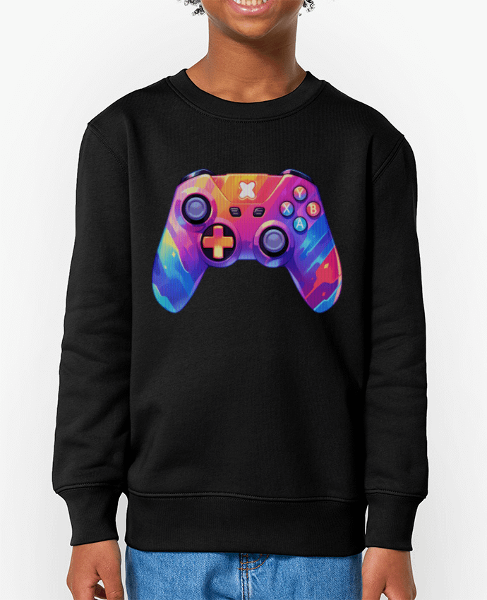 Sweat-shirt enfant Manette de jeux vidéo pixel art Par  KronoArt