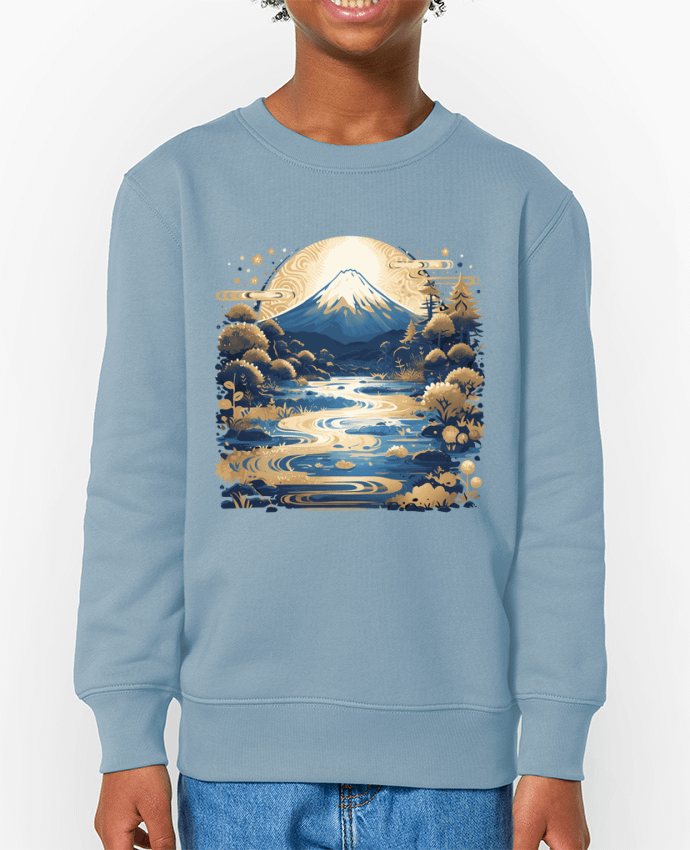Sweat-shirt enfant Mont Fuji Par  KronoArt