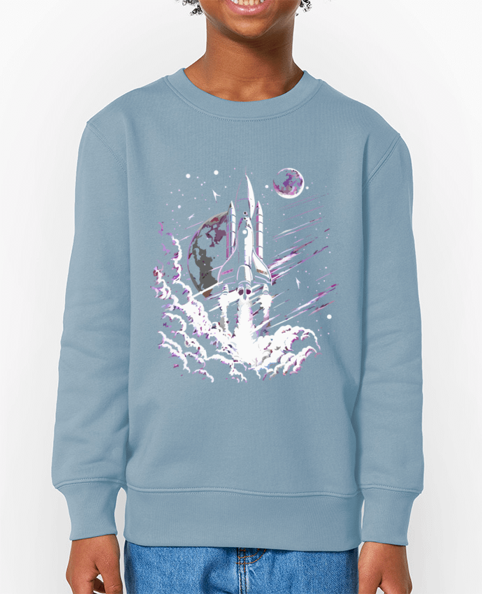 Sweat-shirt enfant Fusée au décollage Par  KronoArt