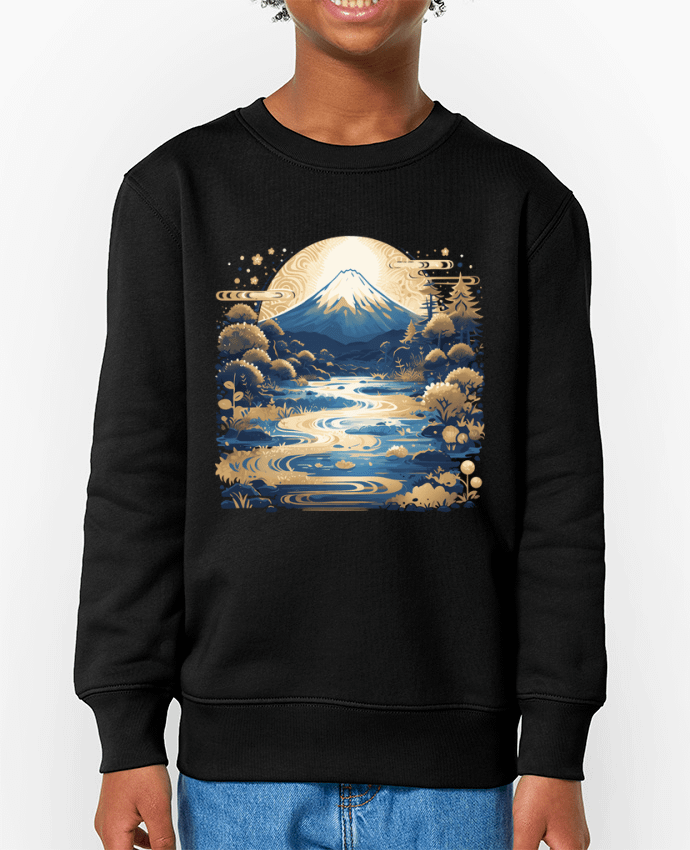 Sweat-shirt enfant Mont Fuji Par  KronoArt