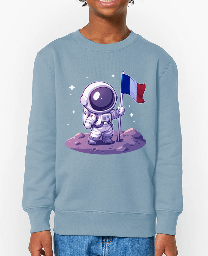 Sweat-shirt enfant Astronaute Français Par  KronoArt