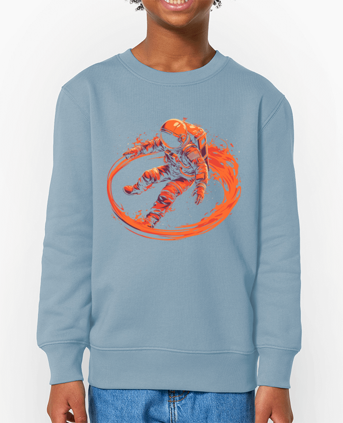 Sweat-shirt enfant Astronaute encerclé par des flammes Par  KronoArt
