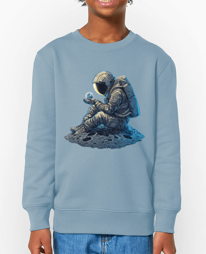 Sweat-shirt enfant Un astronaute observe la Terre Par  KronoArt