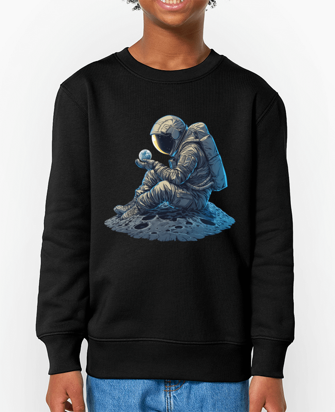 Sweat-shirt enfant Un astronaute observe la Terre Par  KronoArt