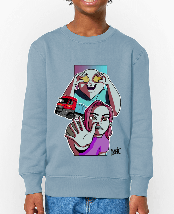Sweat-shirt enfant Les Bouilles Fockedey Par  Gerome En Live