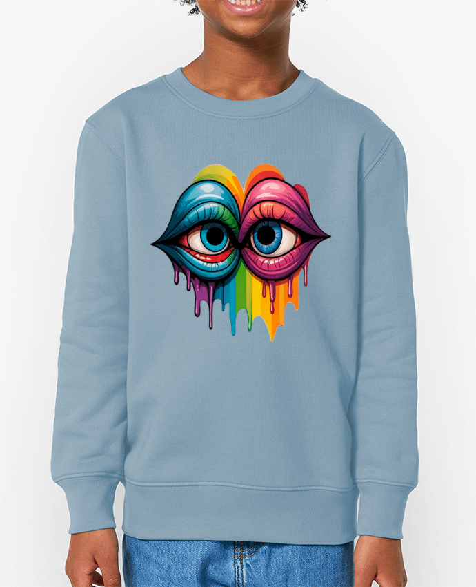 Sweat-shirt enfant LOOK AT ME Par  33designerarte