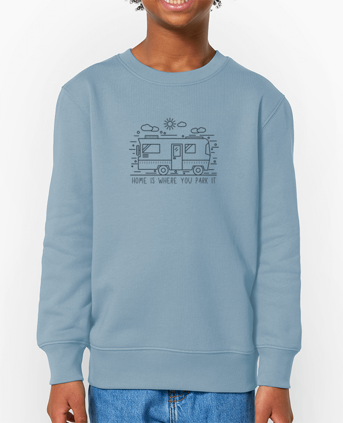 Sweat-shirt enfant Home is where you park it Par  SMC