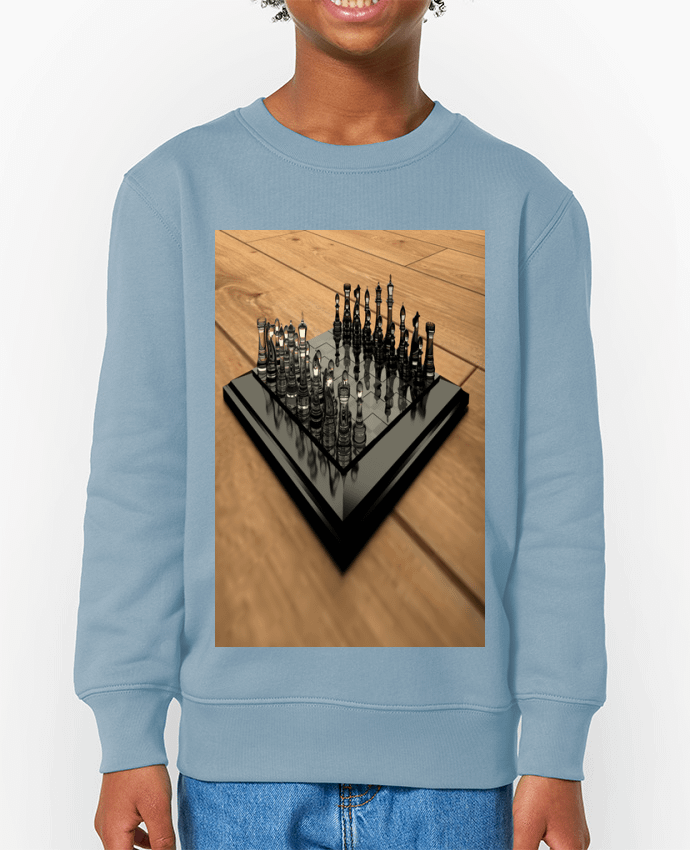 Sweat-shirt enfant Jeu d' échec Par  White Tiger 60