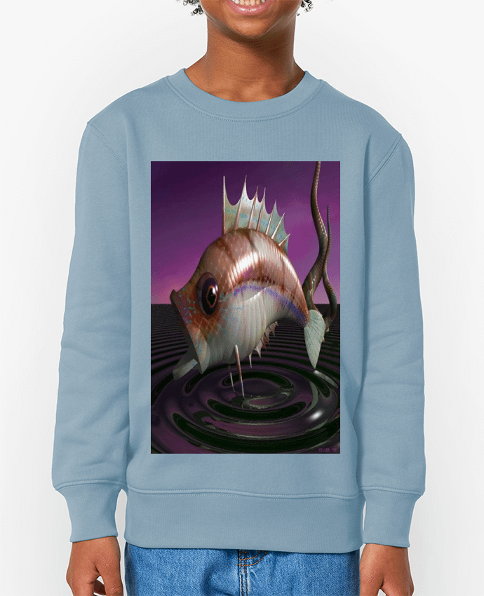 Sweat-shirt enfant Image de Synthèse poisson Par  White Tiger 60