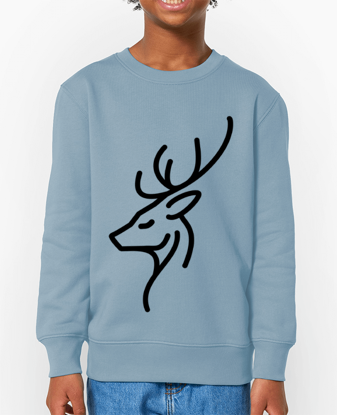 Sweat-shirt enfant Design Renne sublime, élégance minimaliste Par  Bobraïs