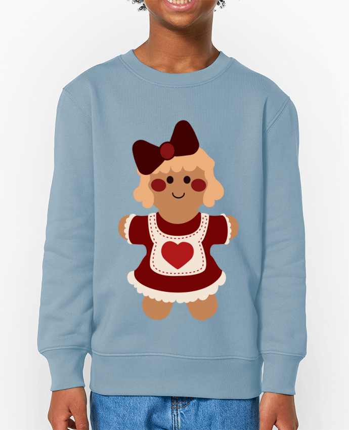 Sweat-shirt enfant Madame pain d'épice de noël Par  Babu 