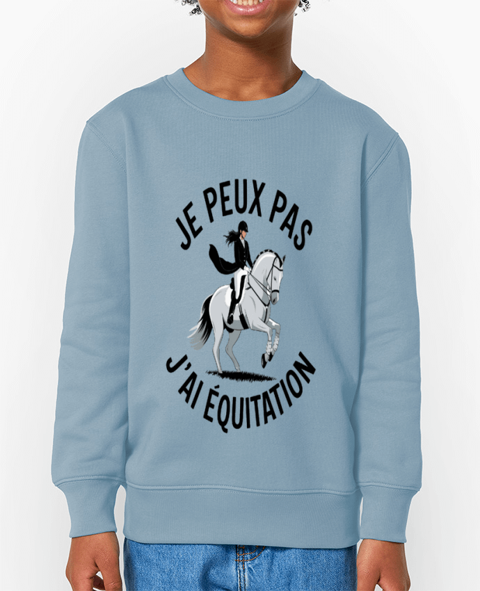 Sweat-shirt enfant je peux pas j'ai equitation Par  bwilfy