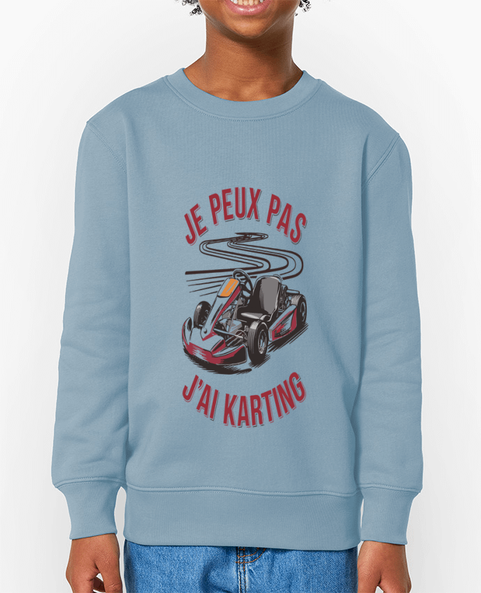 Sweat-shirt enfant je peux pas j'ai karting Par  bwilfy