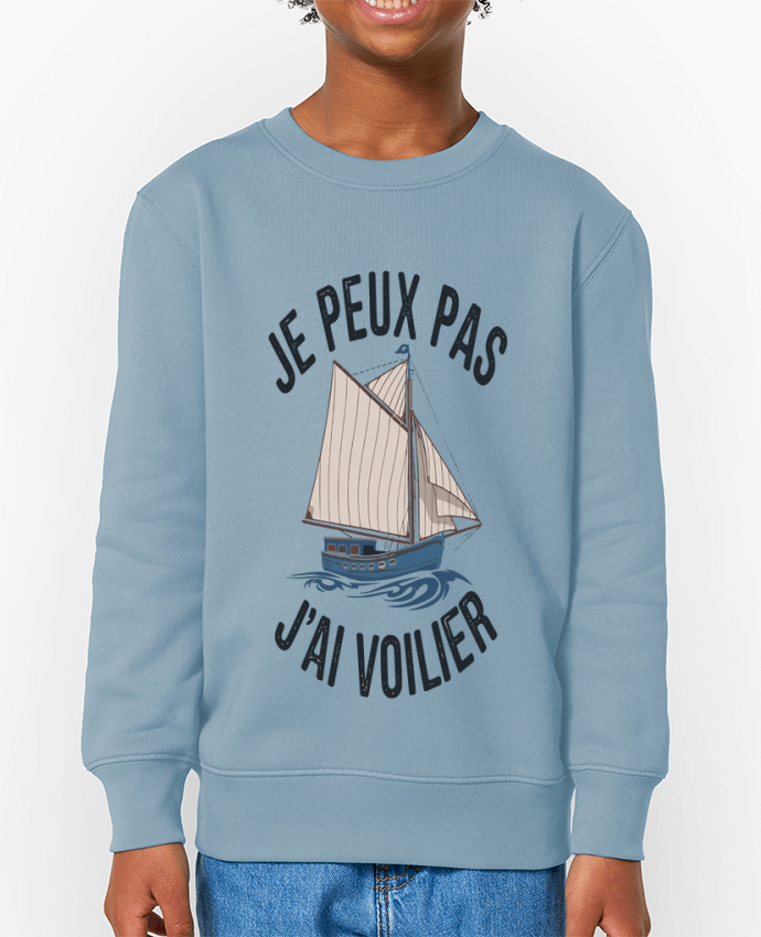 Sweat-shirt enfant je peux pas j'ai voilier Par  bwilfy