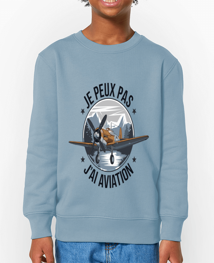 Sweat-shirt enfant je peux pas j'ai aviation Par  bwilfy