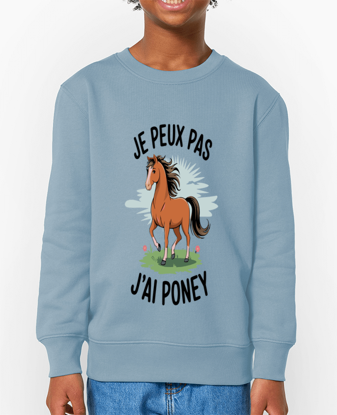 Sweat-shirt enfant je peux pas j'ai poney Par  bwilfy