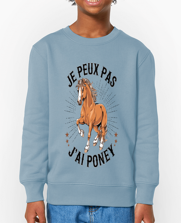 Sweat-shirt enfant je peux pas j'ai poney Par  bwilfy