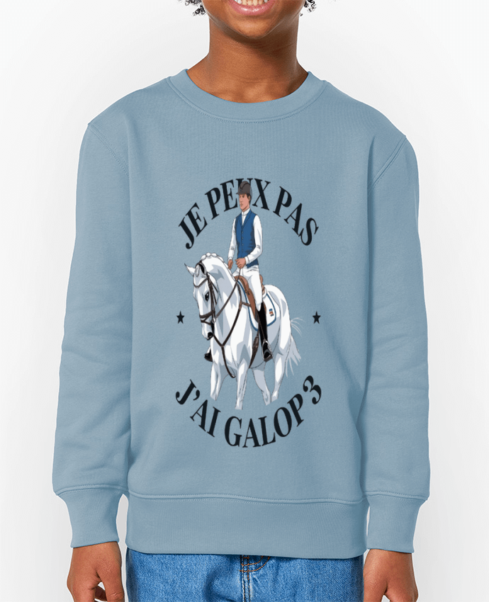 Sweat-shirt enfant je peux pas j'ai galop3 Par  bwilfy