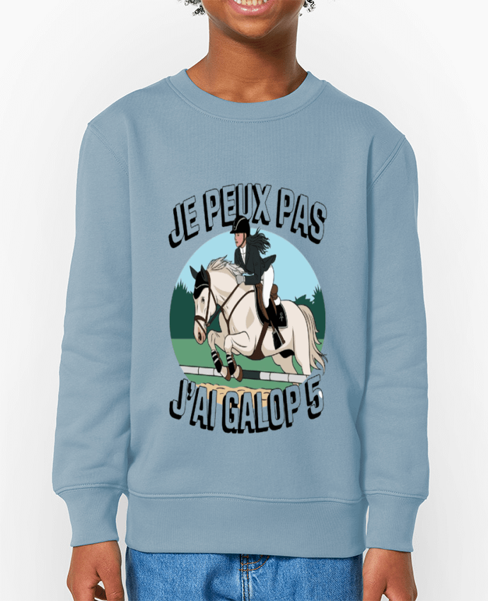 Sweat-shirt enfant je peux pas j'ai galop 5 Par  bwilfy