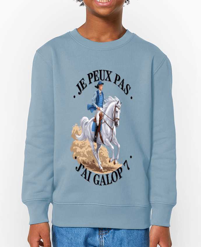 Sweat-shirt enfant je peux pas j'ai galop7 Par  bwilfy