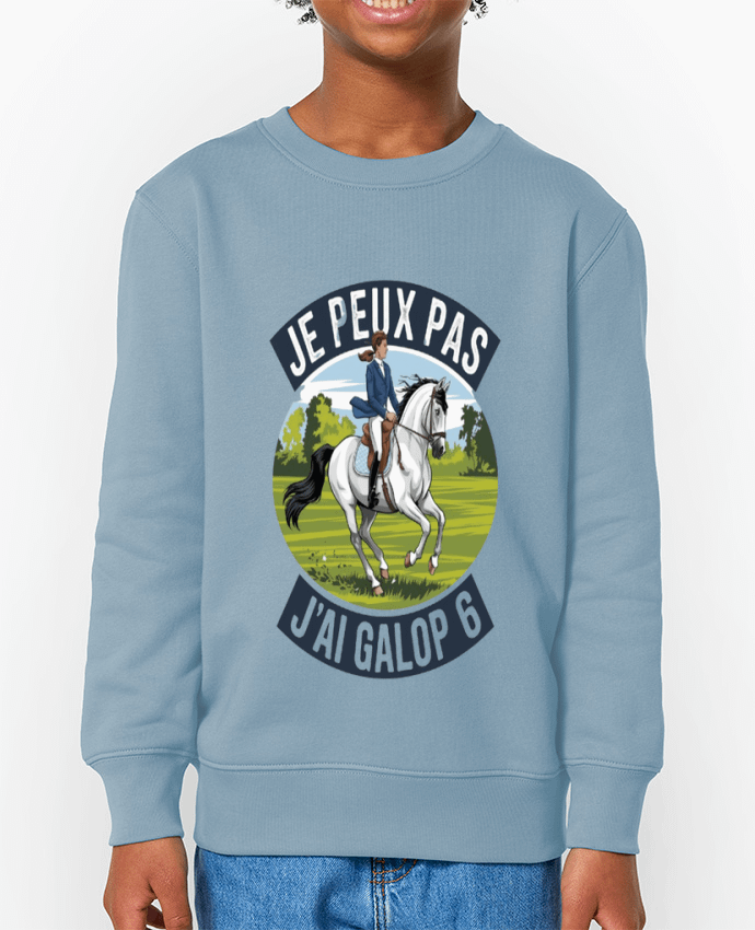 Sweat-shirt enfant je peux pas j'ai galop6 Par  bwilfy