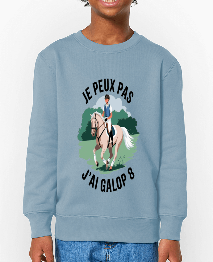 Sweat-shirt enfant je peux pas j'ai galop8 Par  bwilfy