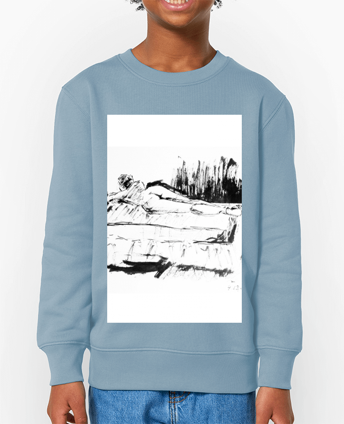 Sweat-shirt enfant Dessin à la plume en noir et blanc Par  Simple Art