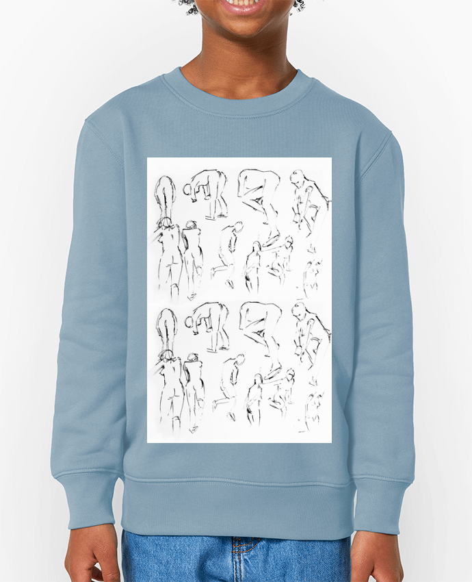 Sweat-shirt enfant Dessins rapides de silhouettes au pinceau Par  Simple Art