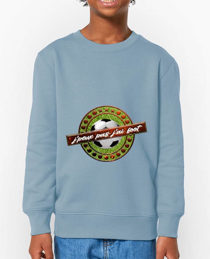 Sweat-shirt enfant j'peux pas j'ai foot Par  logo graph