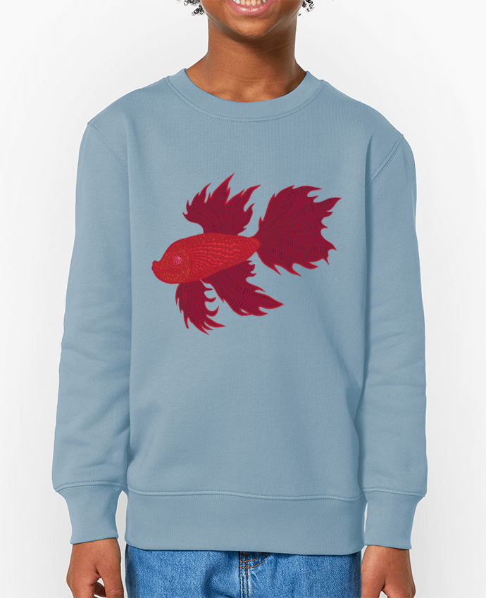 Sweat-shirt enfant BETTA ROJO Par  Santiaguen