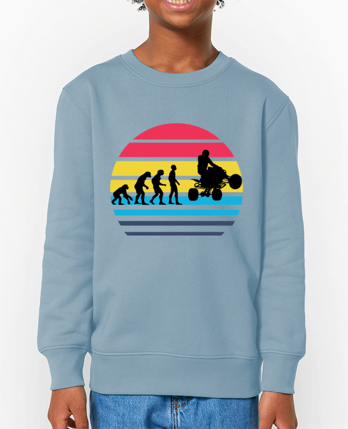 Sweat-shirt enfant Evolution de l'humanité OFFROAD quad Par  Cheerocki