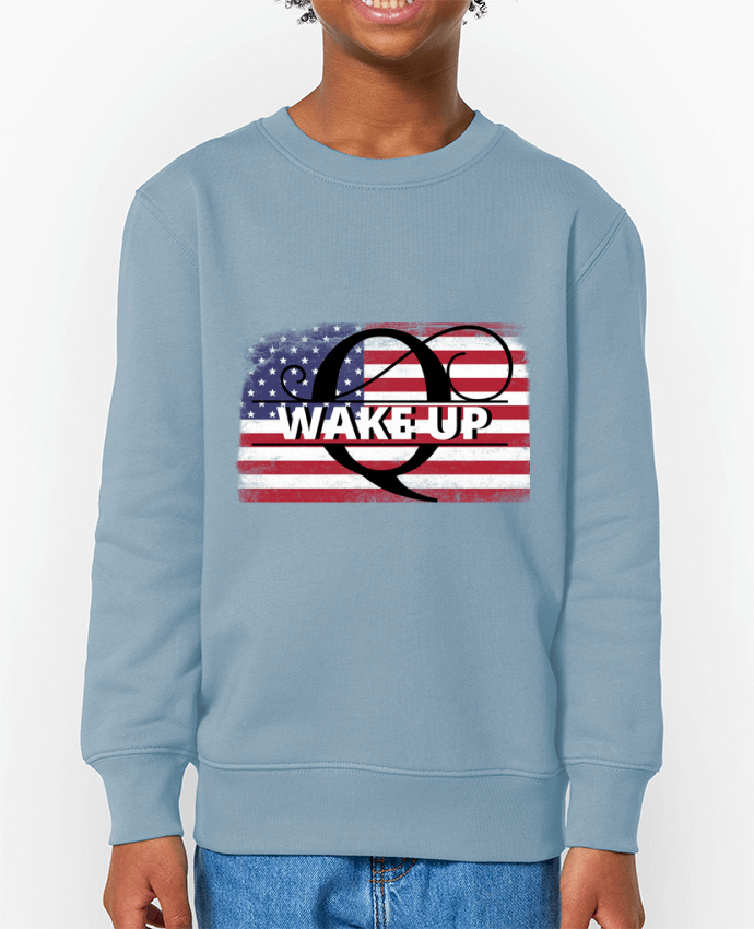 Sweat-shirt enfant QAnon USA wake up Par  Cheerocki