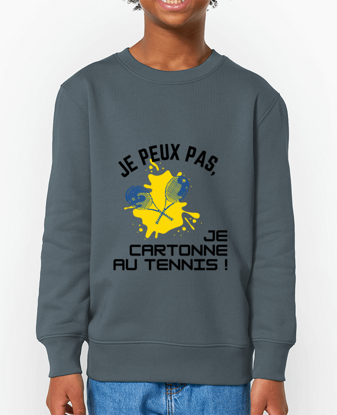 Sweat-shirt enfant je peux pas, je cartonne au tennis Par  Fridaé