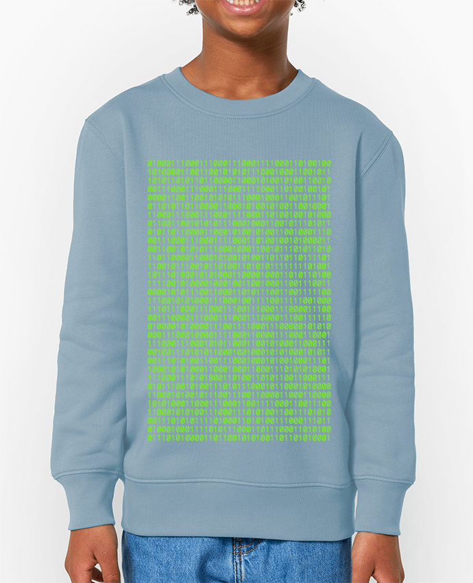Sweat-shirt enfant Code binaire Par  Seb337413