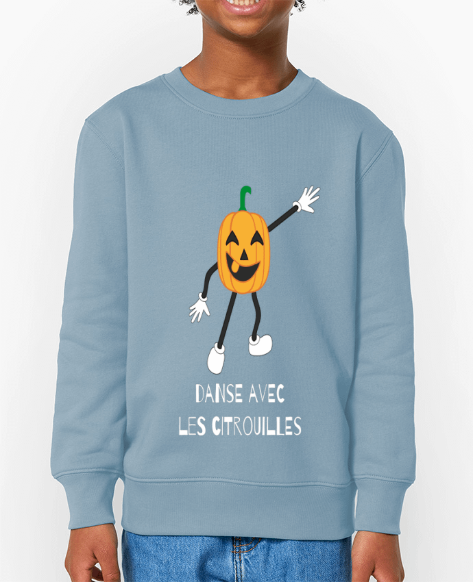 Sweat-shirt enfant CITROUILLE HALLOWEEN DANSE PUMPKIN HUMOUR DANCE Par                              