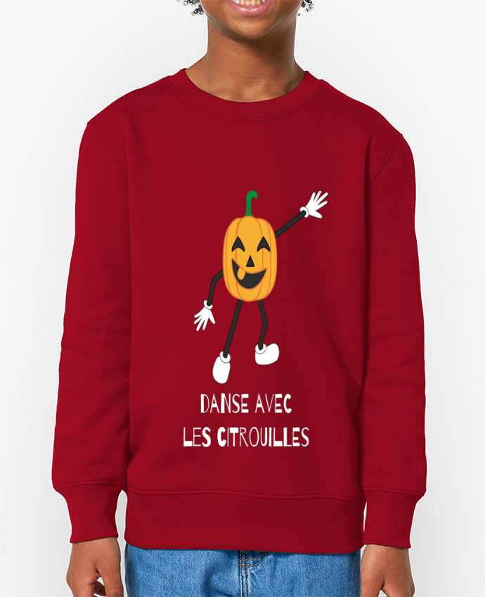 Sweat-shirt enfant CITROUILLE HALLOWEEN DANSE PUMPKIN HUMOUR DANCE Par                              