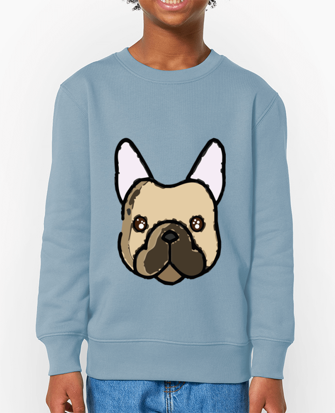 Sweat-shirt enfant bouledogue Par  Tosca_33