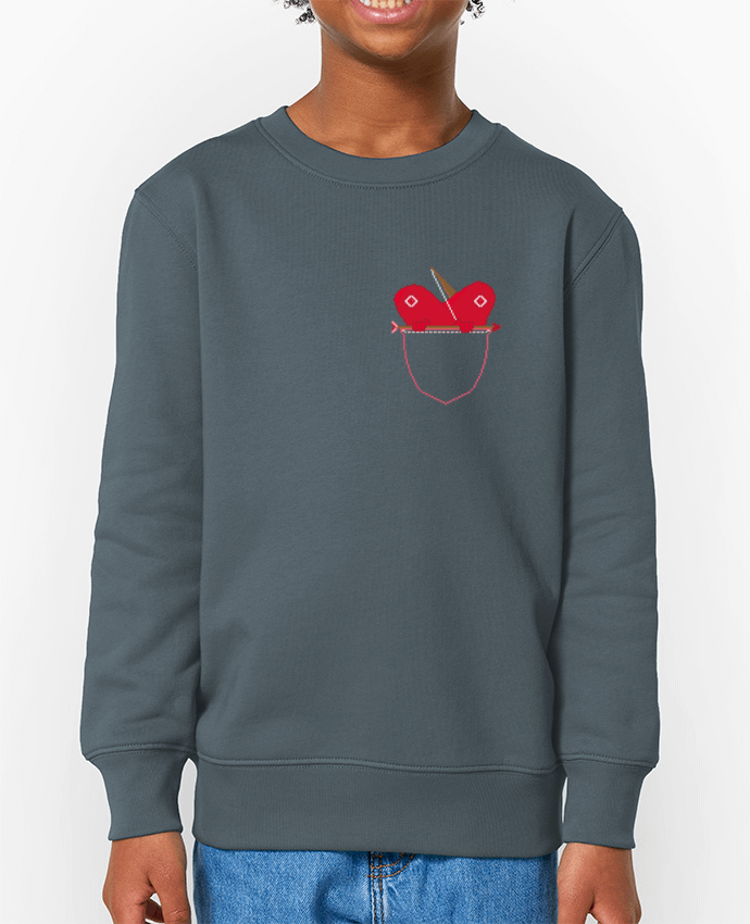 Sweat-shirt enfant LOVE IN POCKET Par  Santiaguen