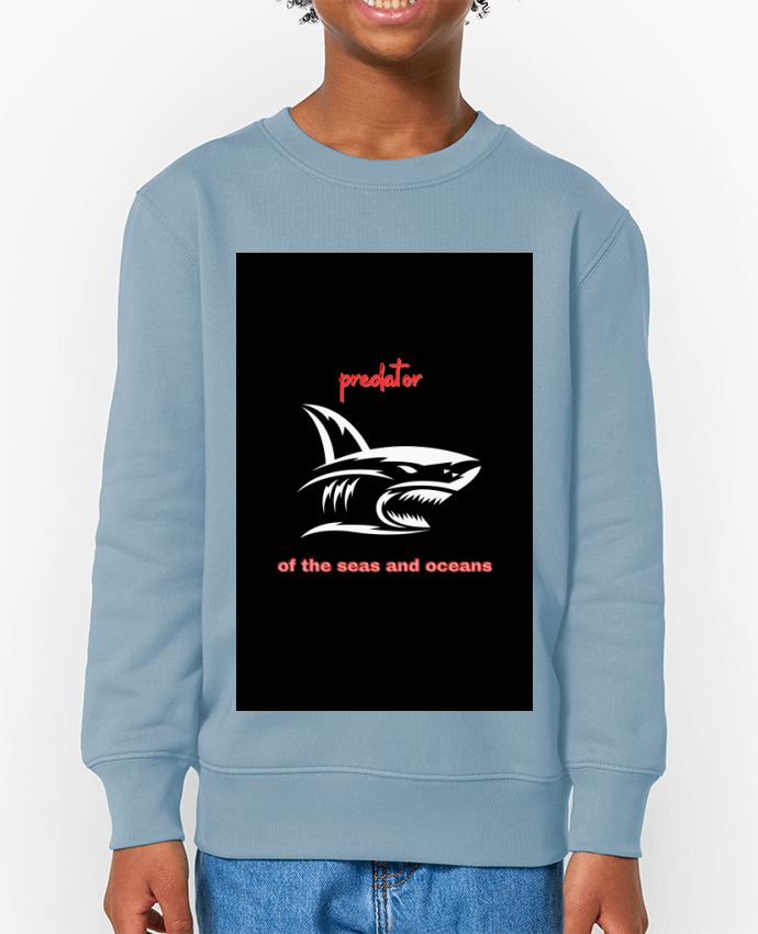 Sweat-shirt enfant PREDATEUR MARIN Par  5M