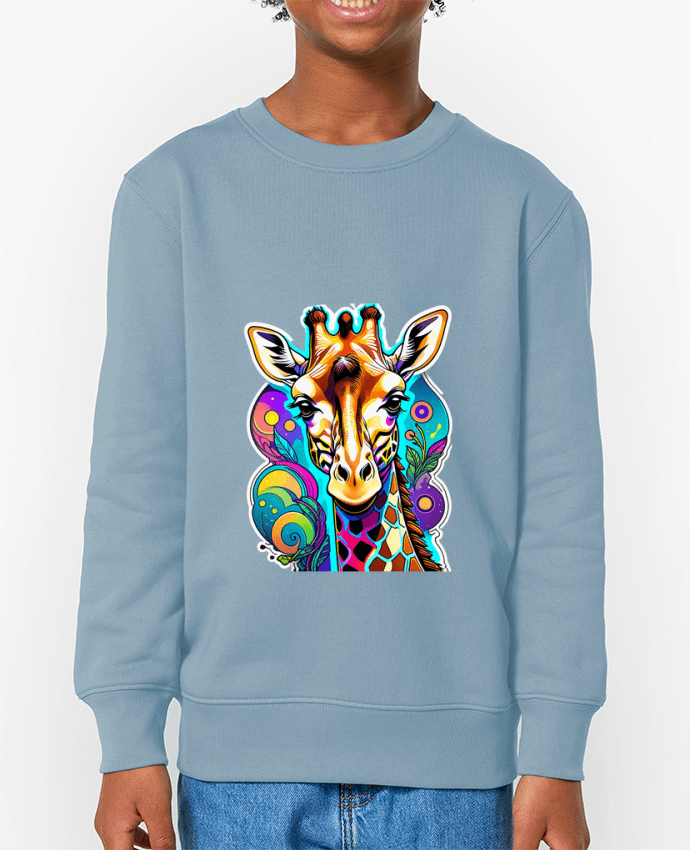 Sweat-shirt enfant Visuel Girafe Par  On My Digital Path