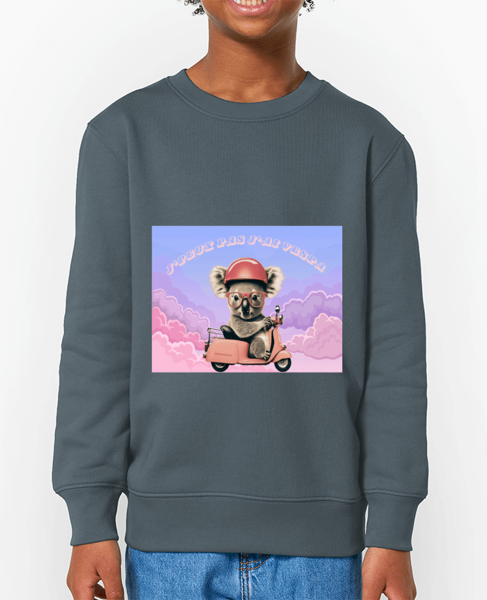 Sweat-shirt enfant Koala sur un scooter rose Par  mapetitefleur