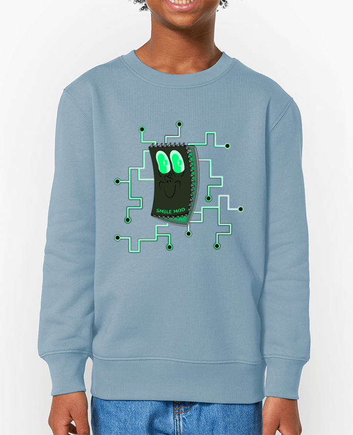 Sweat-shirt enfant SMILE MOD Par  Santiaguen