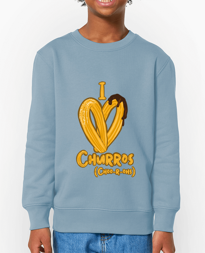 Sweat-shirt enfant I love churros Par  Darkafreak
