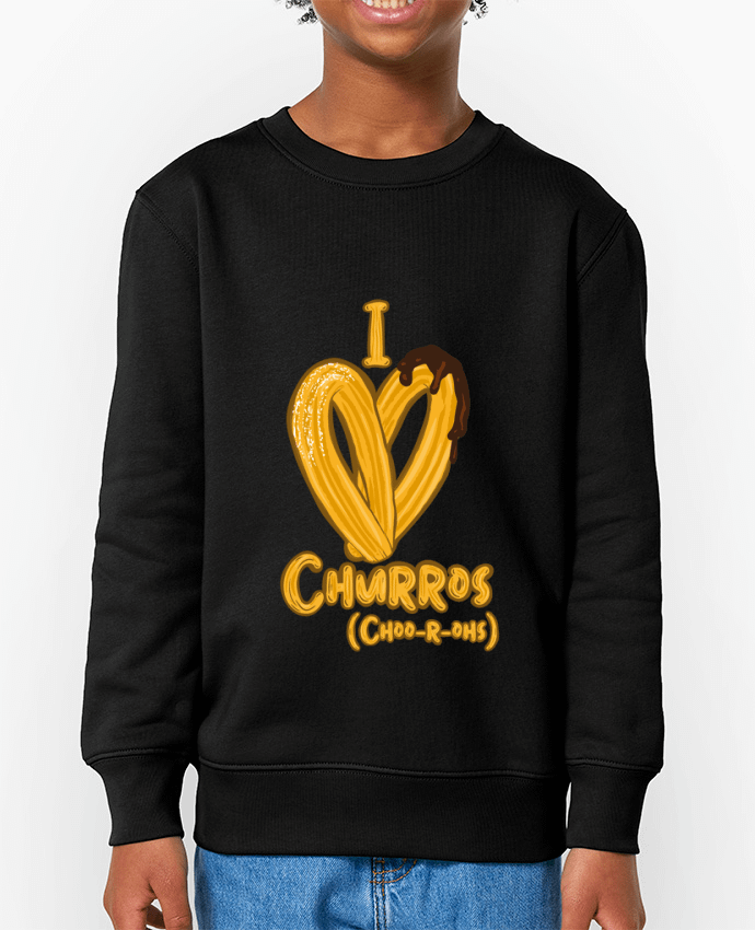 Sweat-shirt enfant I love churros Par  Darkafreak