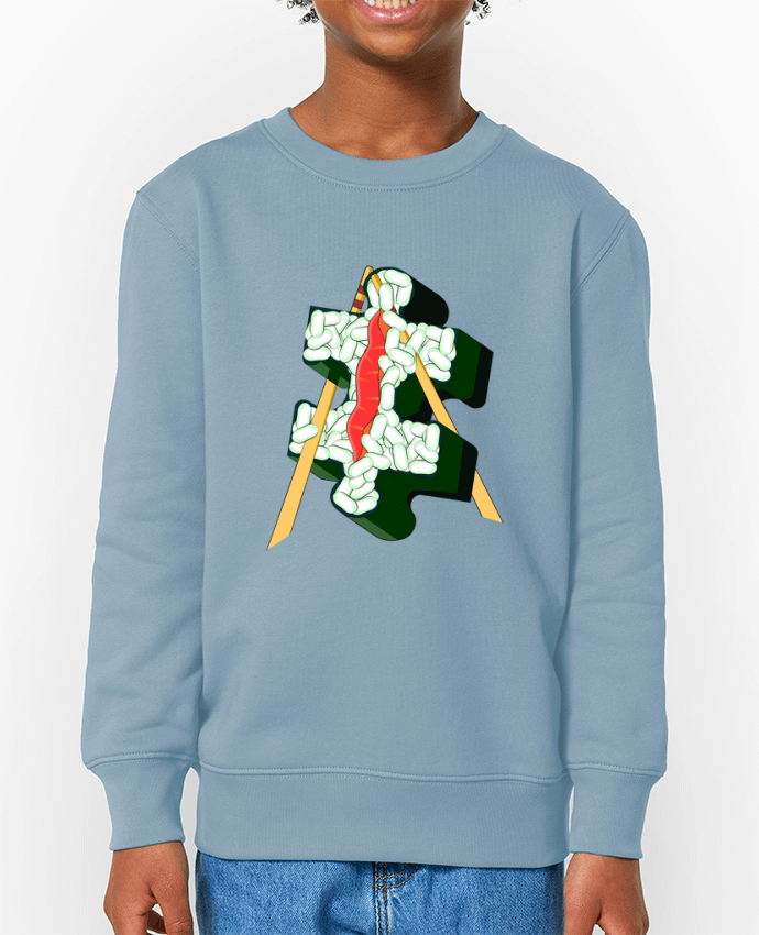 Sweat-shirt enfant SUSHI PIECE Par  Santiaguen
