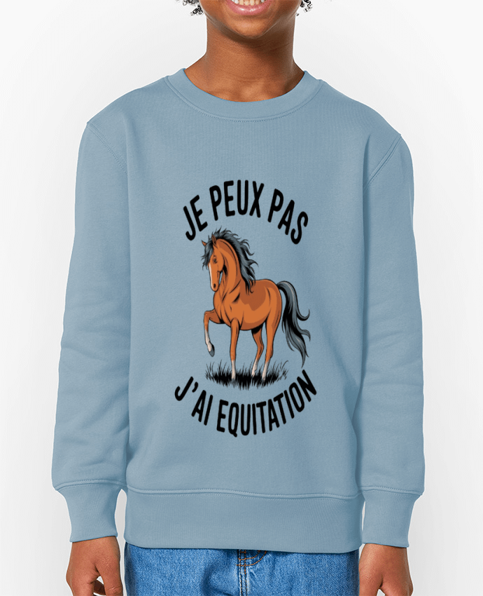 Sweat-shirt enfant je peux pas j'ai equitation Par  bwilfy