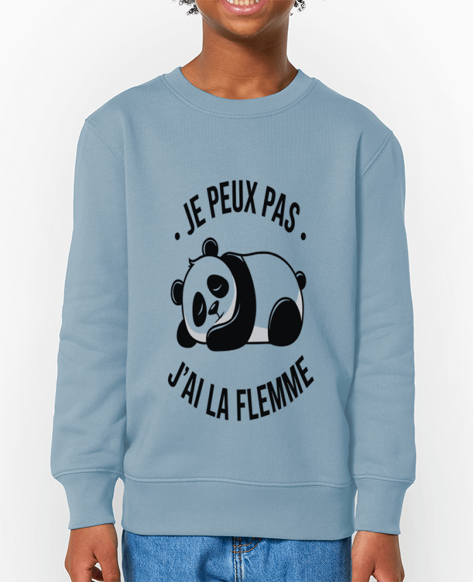Sweat-shirt enfant je peux pas j'ai la flemme Par  bwilfy