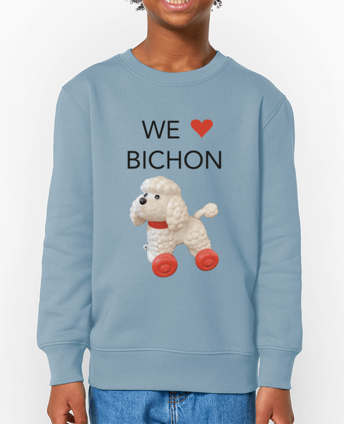 Sweat-shirt enfant We love Bichon Par  Unik&moi