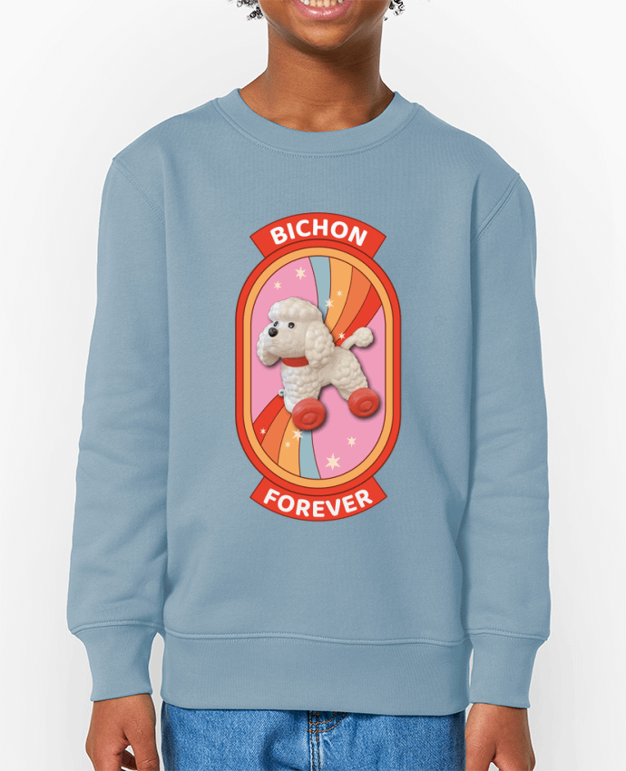 Sweat-shirt enfant Bichon forever Arc-en-ciel Par  Unik&moi